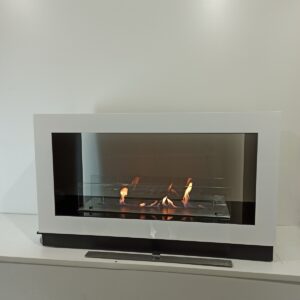 Підлоговий біокамін Біла ніч на коліщатах